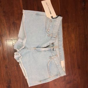 RAG&BONE light wash cut off jean shorts